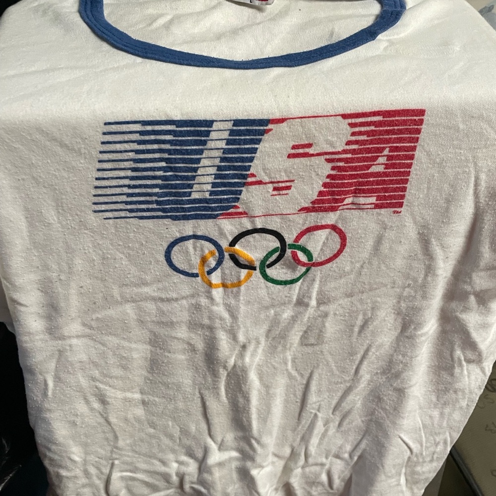 Reduced!!! Vintage Levi's White USA Olympic Kids Tee
